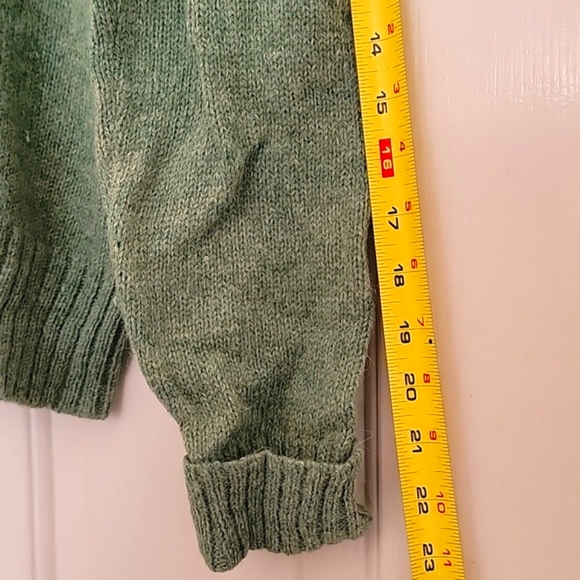 ⭐️Ralph Lauren Purple Label Alpaca Wool Turtleneck Sweater Green Men's Small - Picture 5 of 5